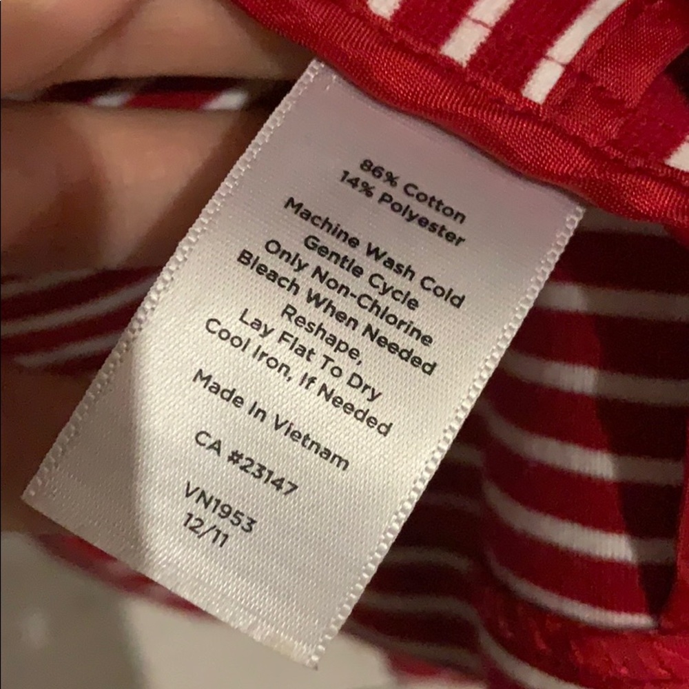 Talbots | Red & White 3 Button Blazer - Picture 4 of 4